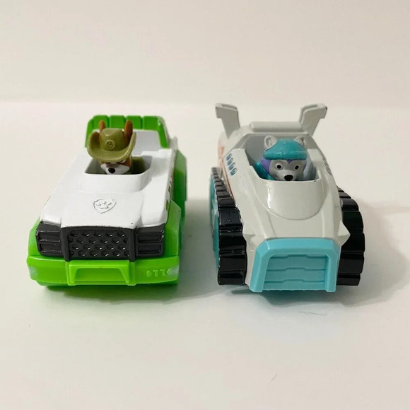 Paw Patrol Diecast  Car Lot Of 6 Skye Everest Tracker Marshall Chase Rubble - Picture 2 of 16